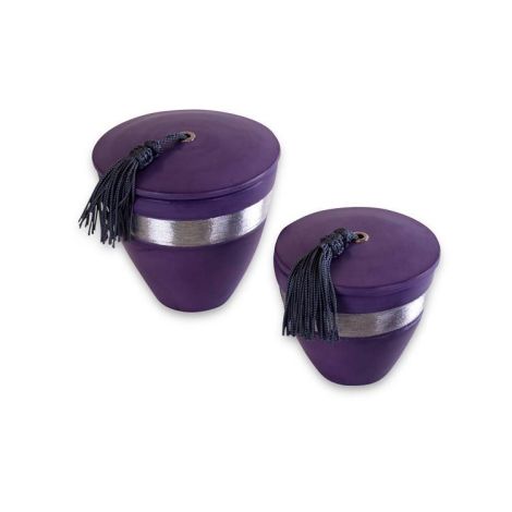 Scented candles Nawar Round Lilac with Silver 2-piece
