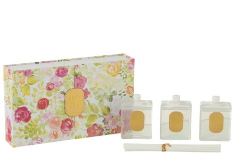 J-Line Box of 3 Fragrance Oil White Happiness Blooms