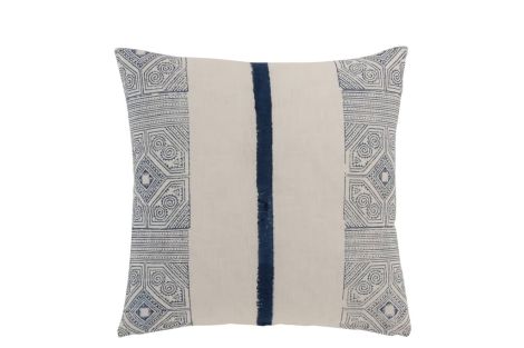 J-Line Cushion Stripe Cotton Blue White Aztec