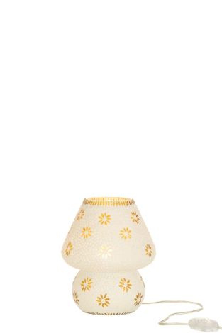 J-Line Lamp Glass Yellow Small Bram