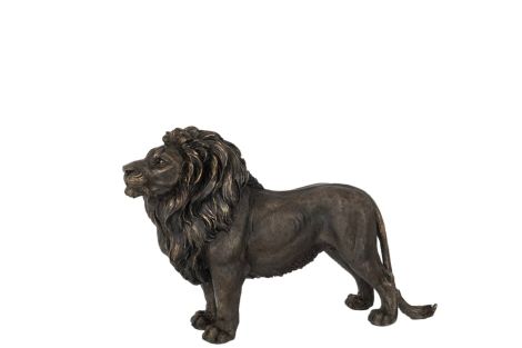 J-Line Lion Poly Bronze Large