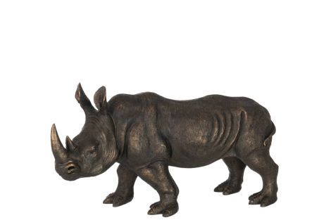 J-Line Rhinoceros Poly Bronze Large