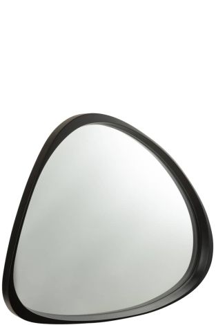 J-Line Mirror Mdf Glass Black Large Giles