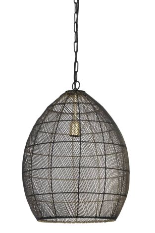 Light & Living Pendant lamp Black-Gold Meya Ø 40 x 53cm