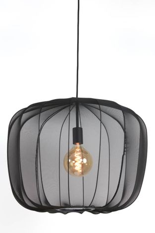 Light & Living Pendant Lamp Black Plumeria Ø 60 x 45cm