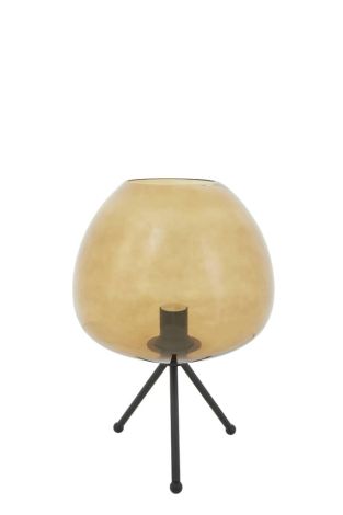 Light & Living Table Lamp Glass Brown-matt black Mayson Ø 30 x 43cm