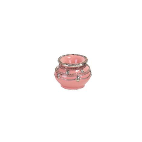 Moroccan Ashtray with Metal Pink Ø 10 x 8.5cm
