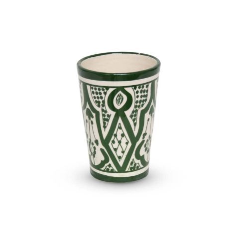 Moroccan Cup Green Nakhil Ø 8 x 12cm