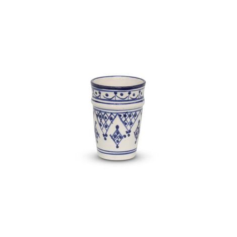Moroccan Cup Blue Zerbia Beldi Ø 8 x 11cm