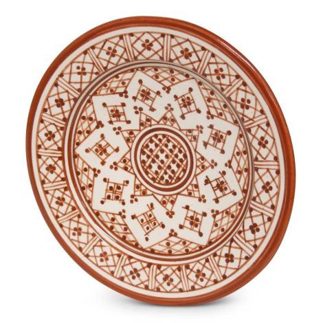 Moroccan Plate Sahara Zerbia Ø 26 x 4cm