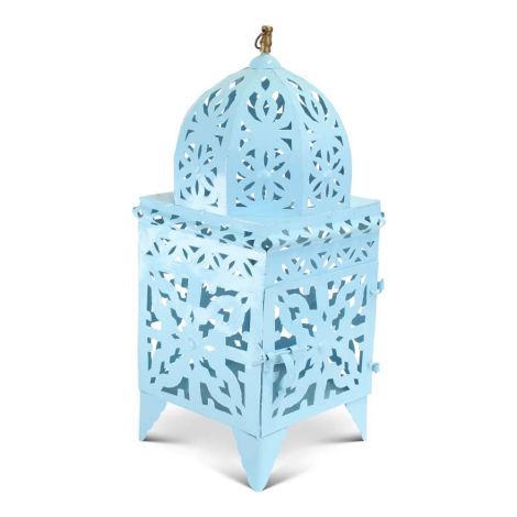 Moroccan Lantern Blue Large Nimra