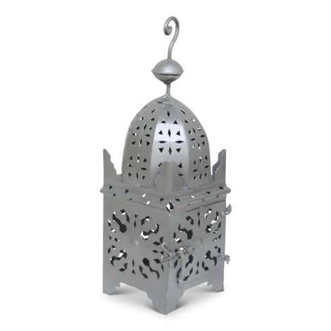 Moroccan Lantern Silver Medium Arub