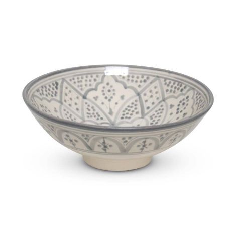 Moroccan Bowl Grey Nakhil Ø 25 x 10cm