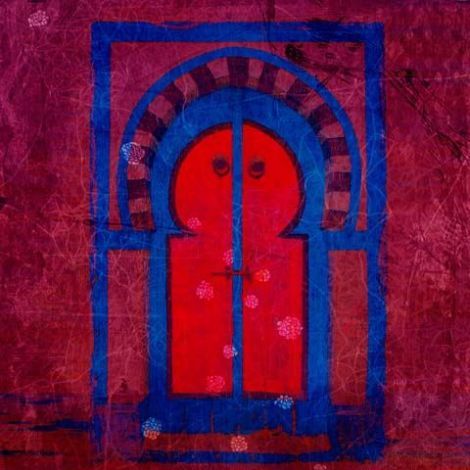 Moroccan Painting Gate Fuchsia Pink