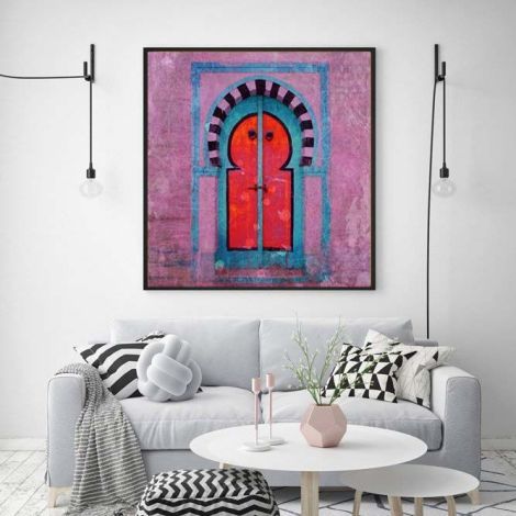 Moroccan Painting Gate Lilac