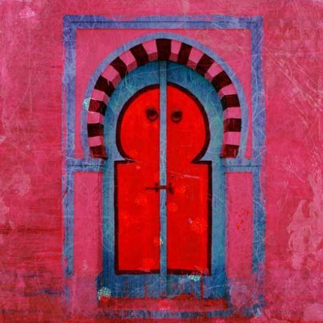 Moroccan Painting Gate Pink
