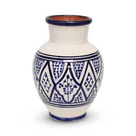 Moroccan Vase Blue Nakhil Ø 19 x 26cm