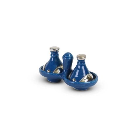 Tajine mini Blue with Metal 2-piece