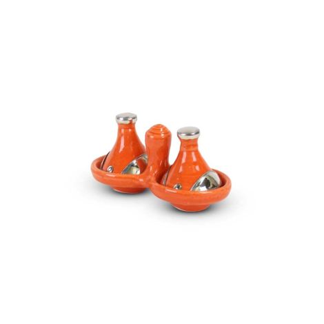Tajine mini Orange with Metal 2-piece
