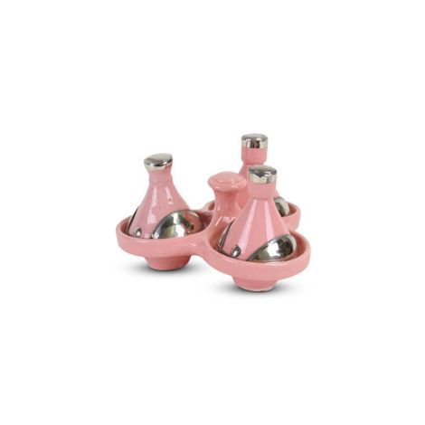 Tajine mini Pink with Metal 3-piece