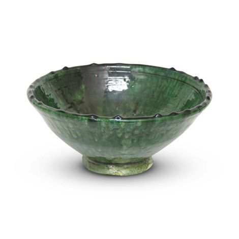 Tamegroute Bowl Green Ø 25 x 12cm