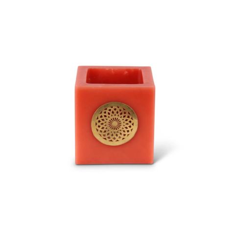 Tealight holder Qamra Red 12 x 12cm