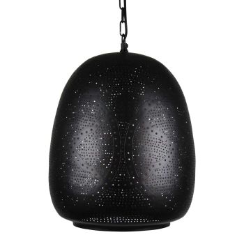 Arabian Pendant Lamp Basma Black Gold Ø 30 x 40cm