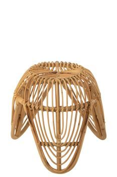 J-Line Stool Rattan Natural Lea