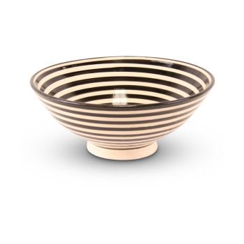 Bowl Black Zebra Ø 20 x 8cm