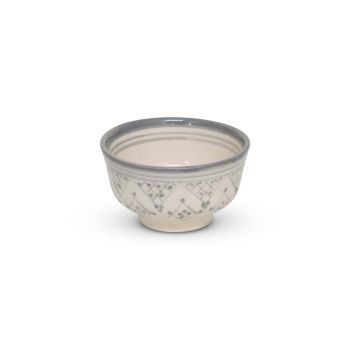 Moroccan Bowl Grey Zerbia Ø 12 x 7cm