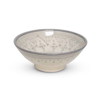 Moroccan Bowl Grey Zerbia Ø 20 x 8cm