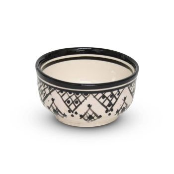 Moroccan Bowl Black Zerbia Mya Ø 12 x 7cm