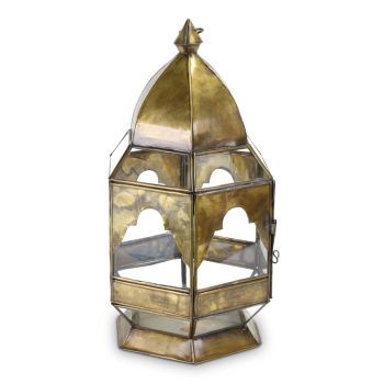 Moroccan Lantern Gold Medium Lilac