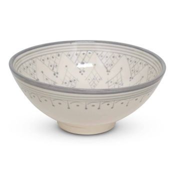 Moroccan Bowl Grey Zerbia Ø 30 x 11cm