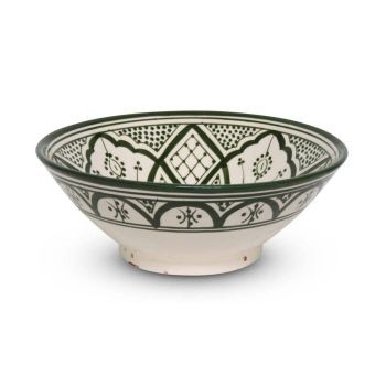 Moroccan Bowl Green Nakhil Mya Ø 25 x 10cm