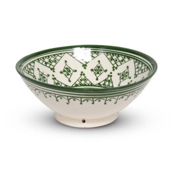 Moroccan Bowl Green Zerbia Mya Ø 20 x 8cm