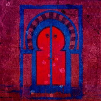 Moroccan Painting Gate Fuchsia Pink