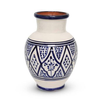 Moroccan Vase Blue Nakhil Ø 19 x 26cm