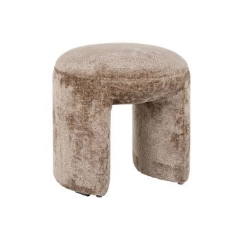 Richmond Hocker Footstool Fargo Taupe Chenille