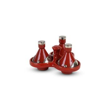 Tajine mini Red with Metal 3-piece