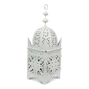 Moroccan Lantern White Large Anbar