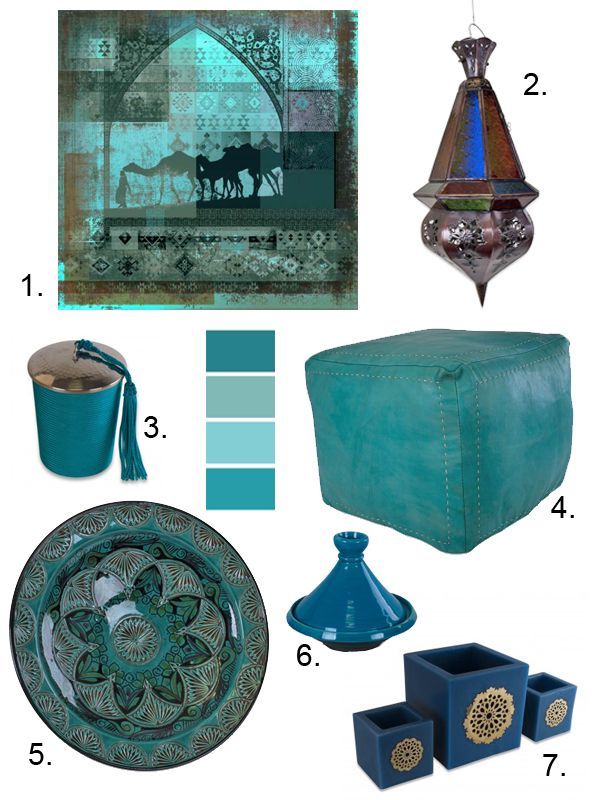 TURQUOISE HOME ACCESSORIES